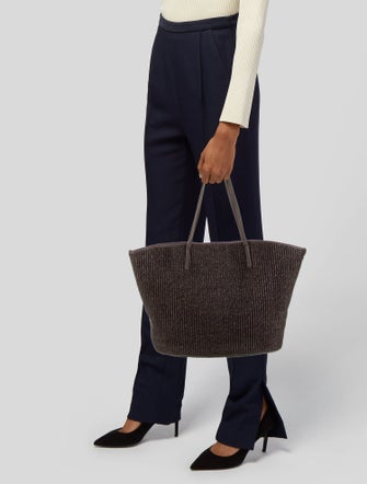 Brunello Cucinelli Raffia Tote
