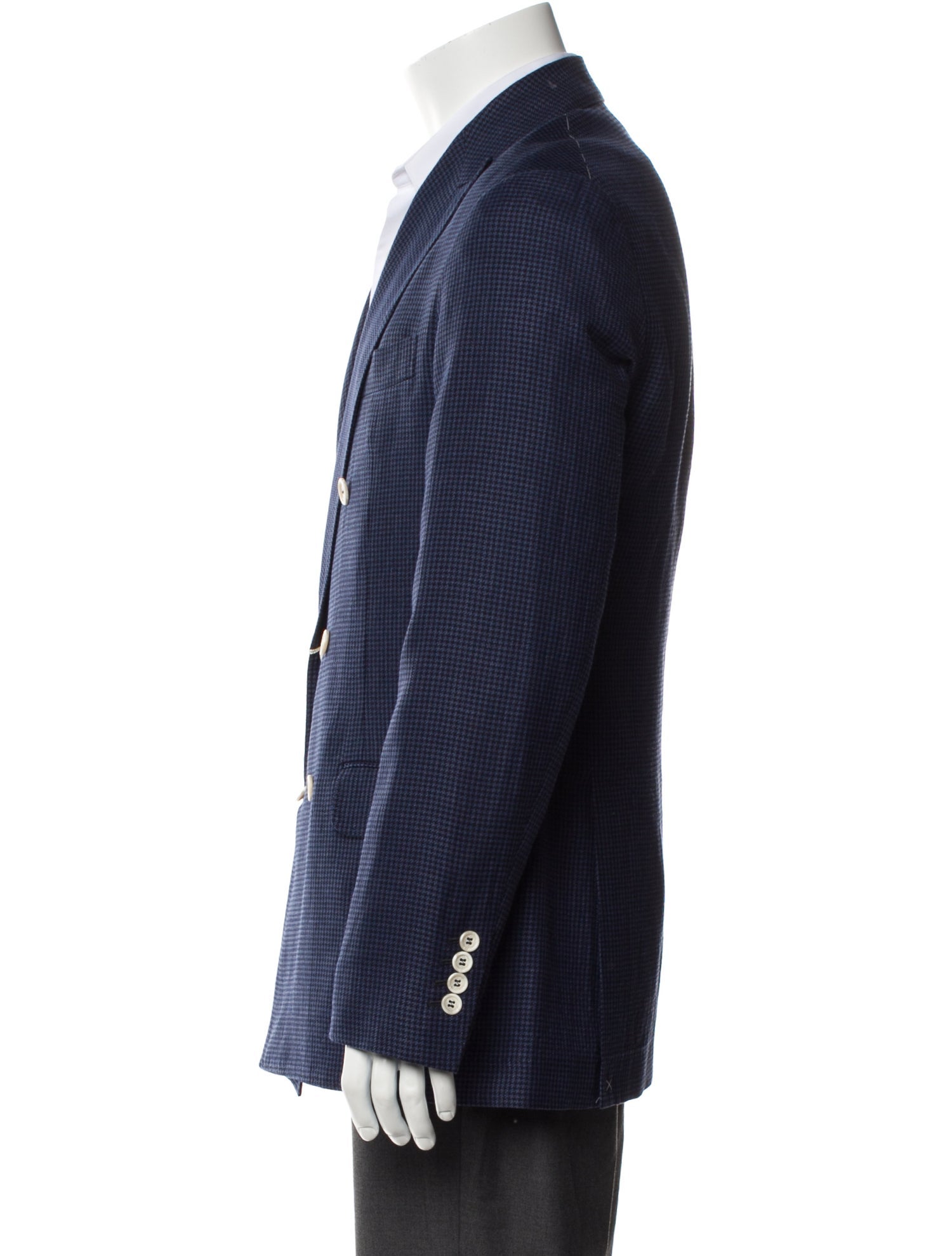 Brunello Cucinelli Wool Plaid Print Blazer w/ Tags