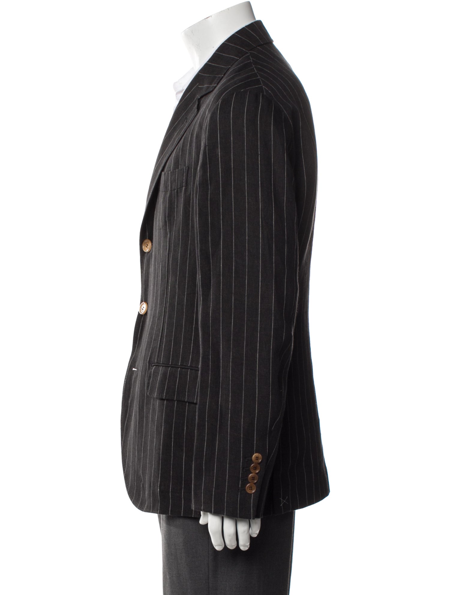 Brunello Cucinelli Linen Striped Blazer w/ Tags