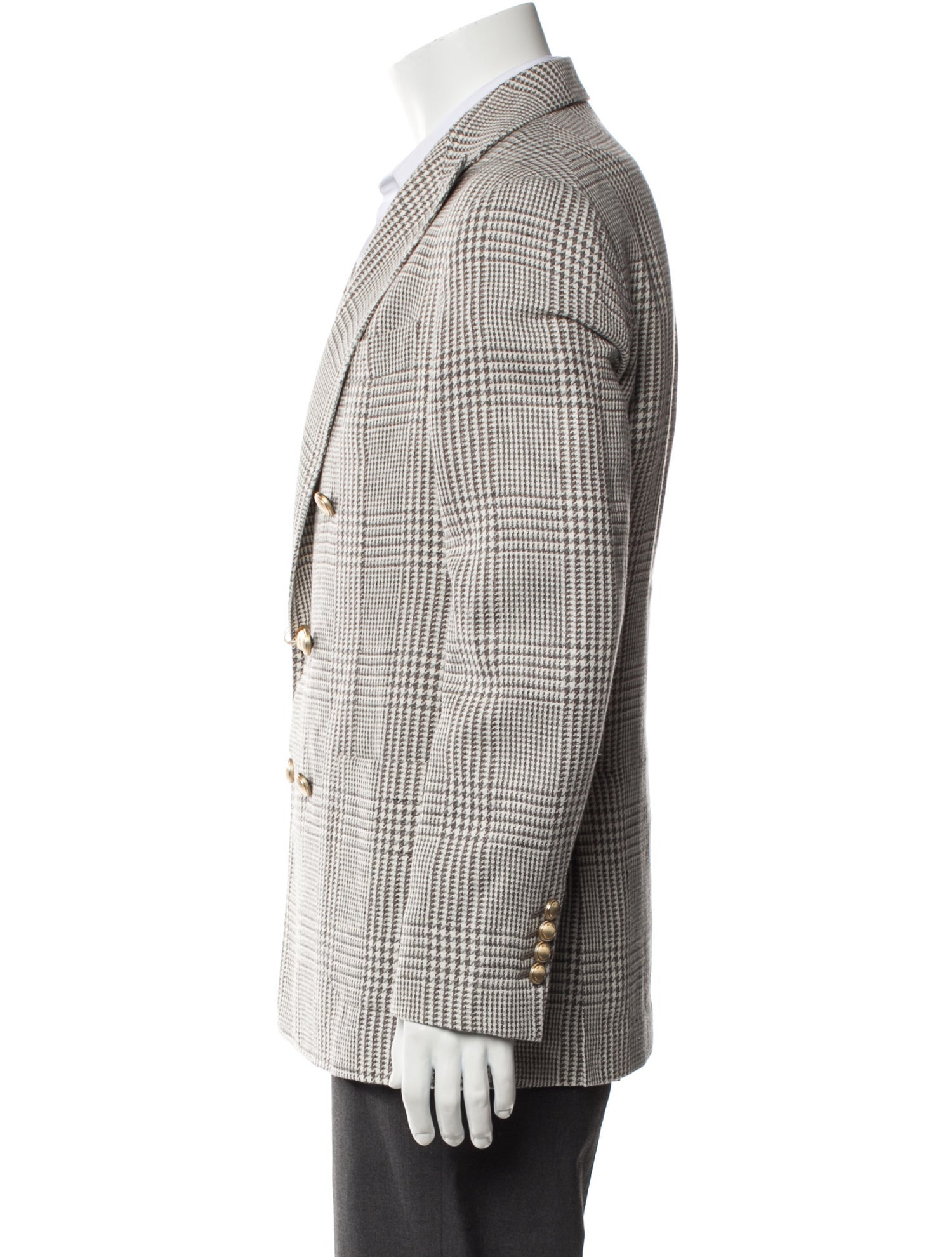 Brunello Cucinelli Houndstooth Print Blazer w/ Tags