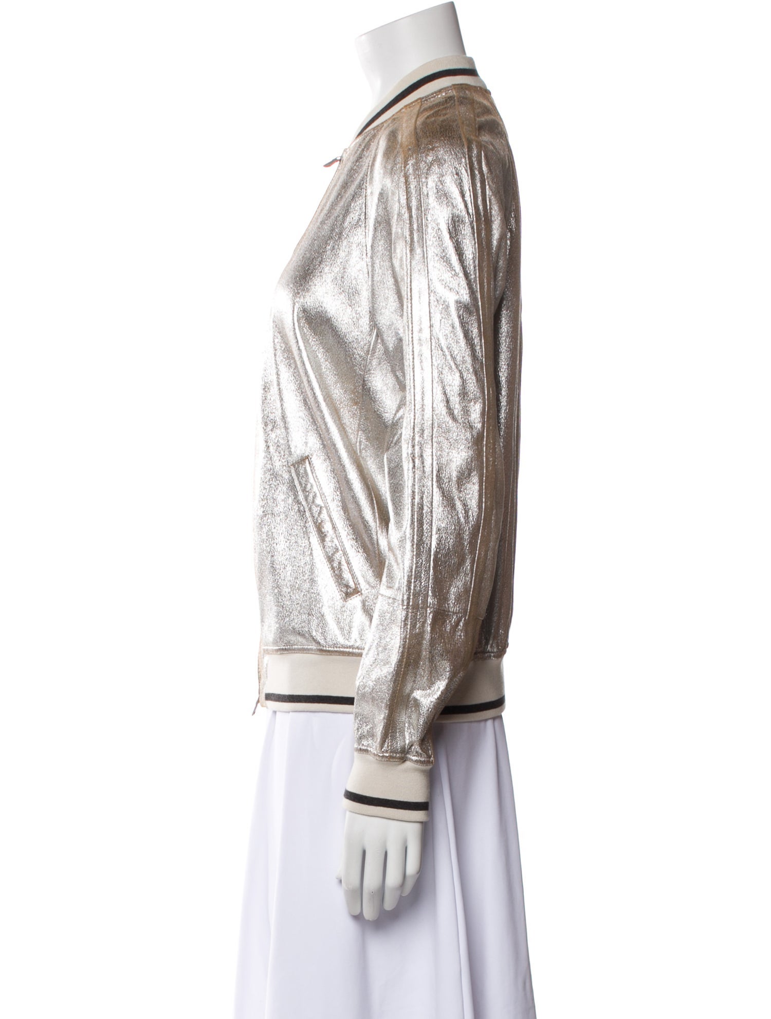 Brunello Cucinelli Leather Bomber Jacket w/ Tags