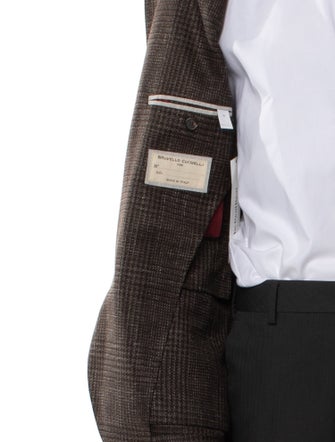 Brunello Cucinelli Wool Tweed Pattern Jacket