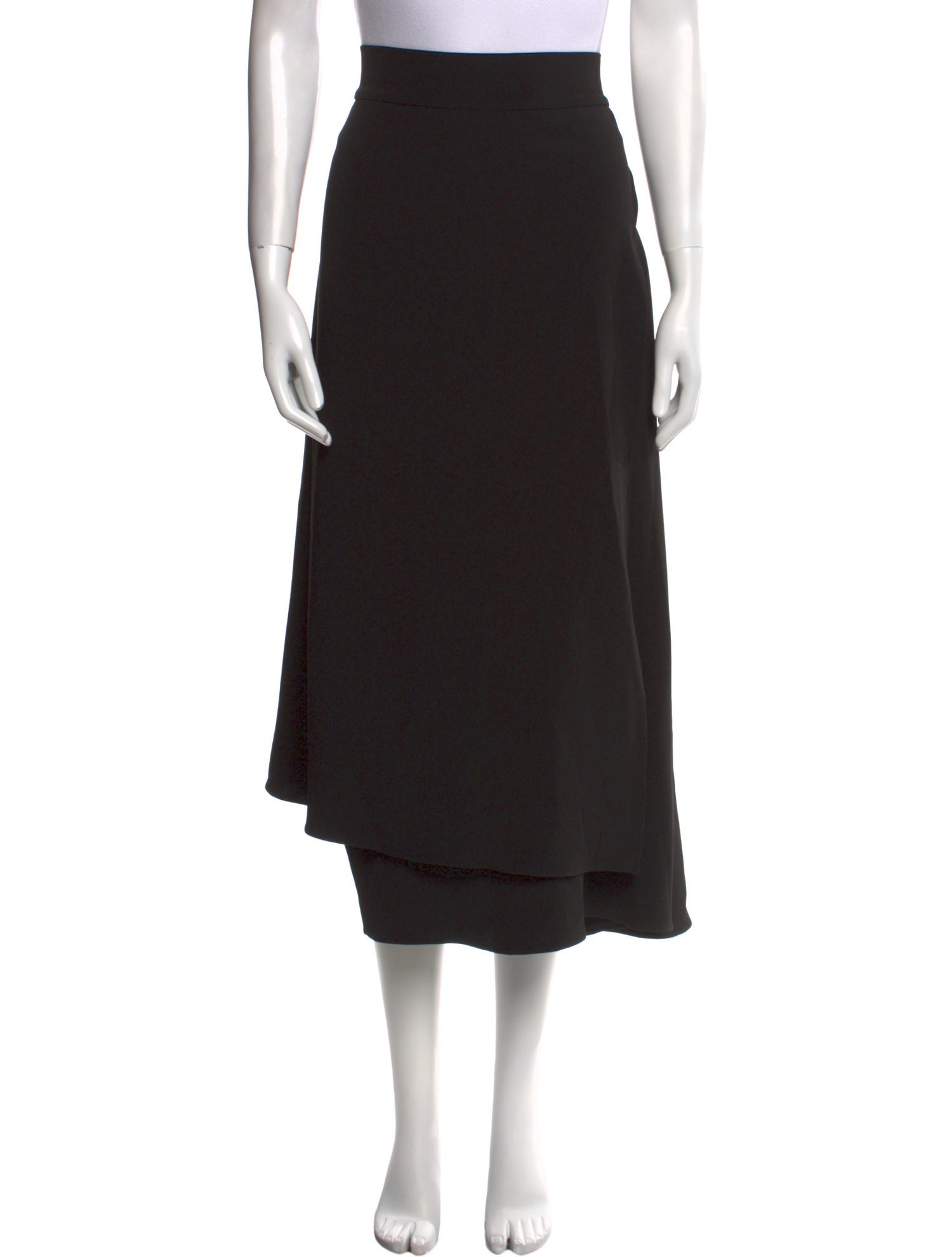 Brunello Cucinelli Silk Midi Length Skirt