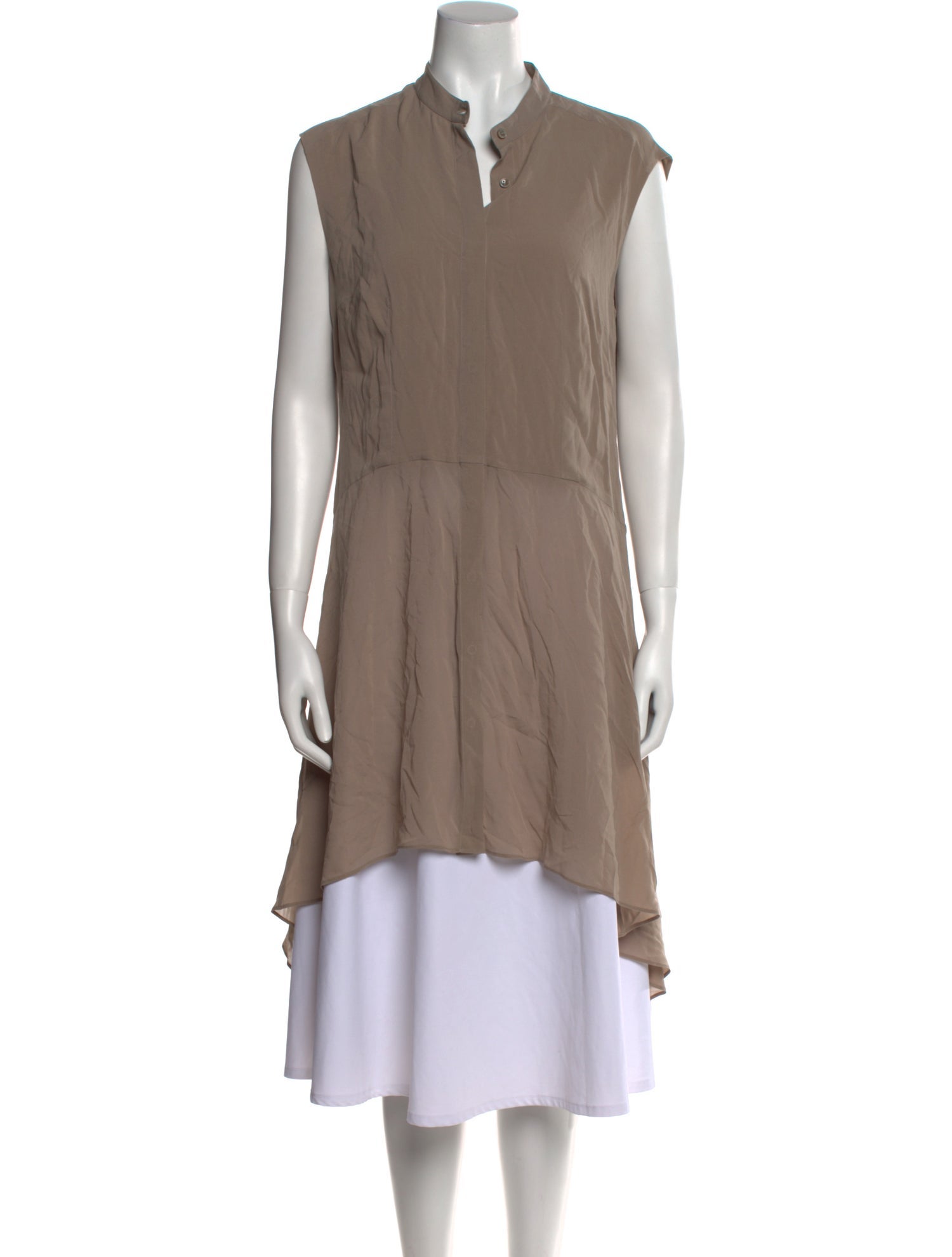 Brunello Cucinelli V-Neck Sleeveless Tunic