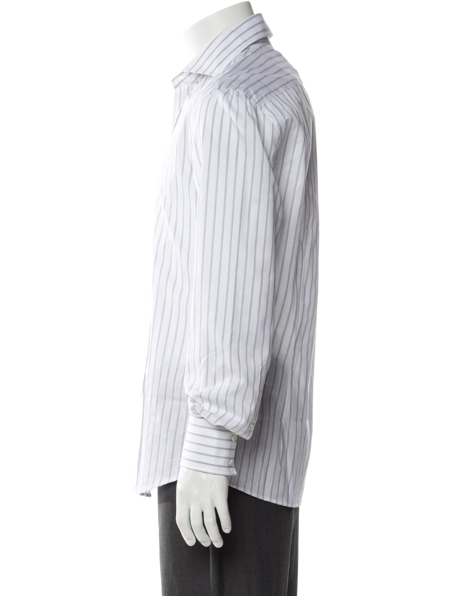 Brunello Cucinelli Striped Long Sleeve Dress Shirt w/ Tags