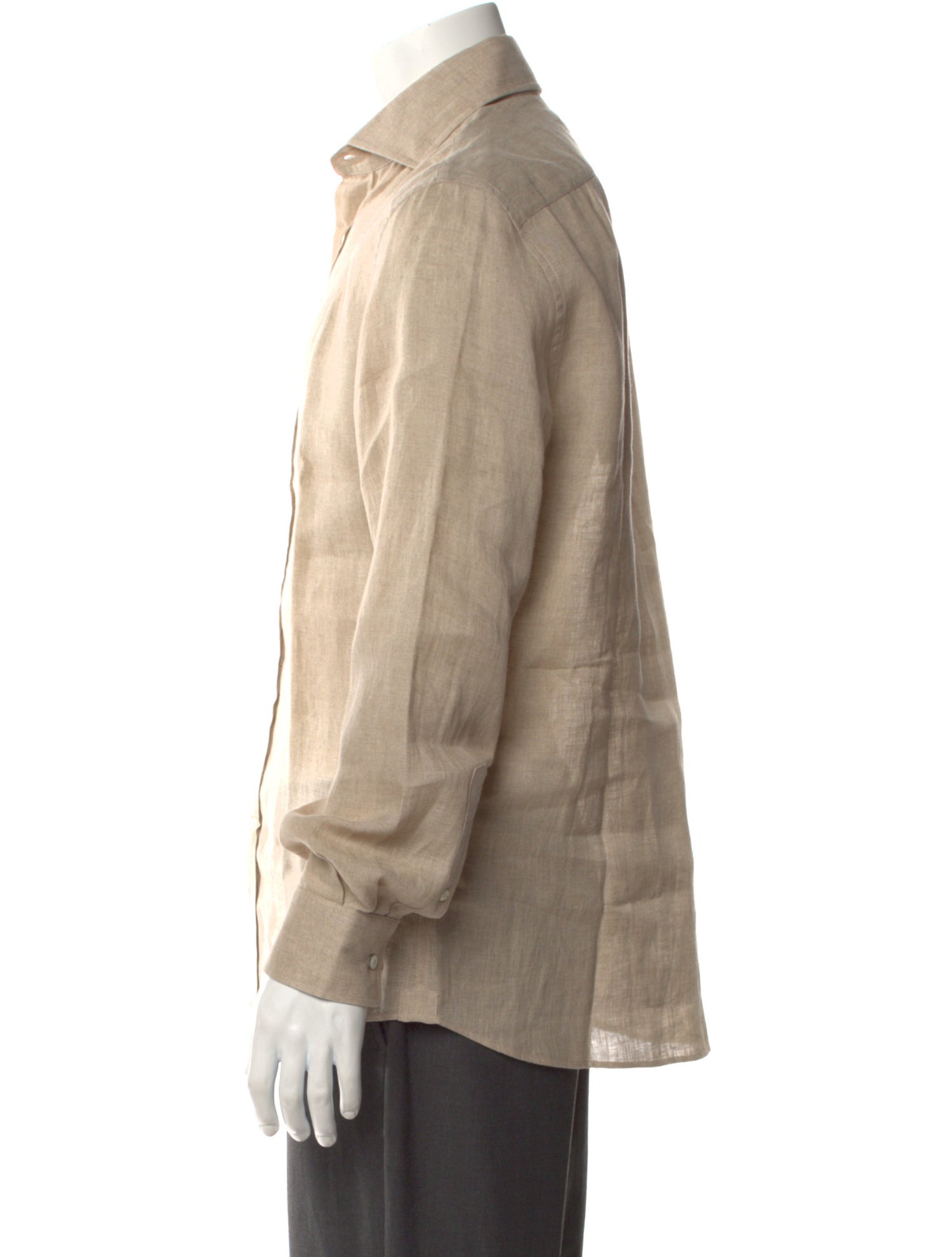 Brunello Cucinelli Linen Long Sleeve Shirt w/ Tags
