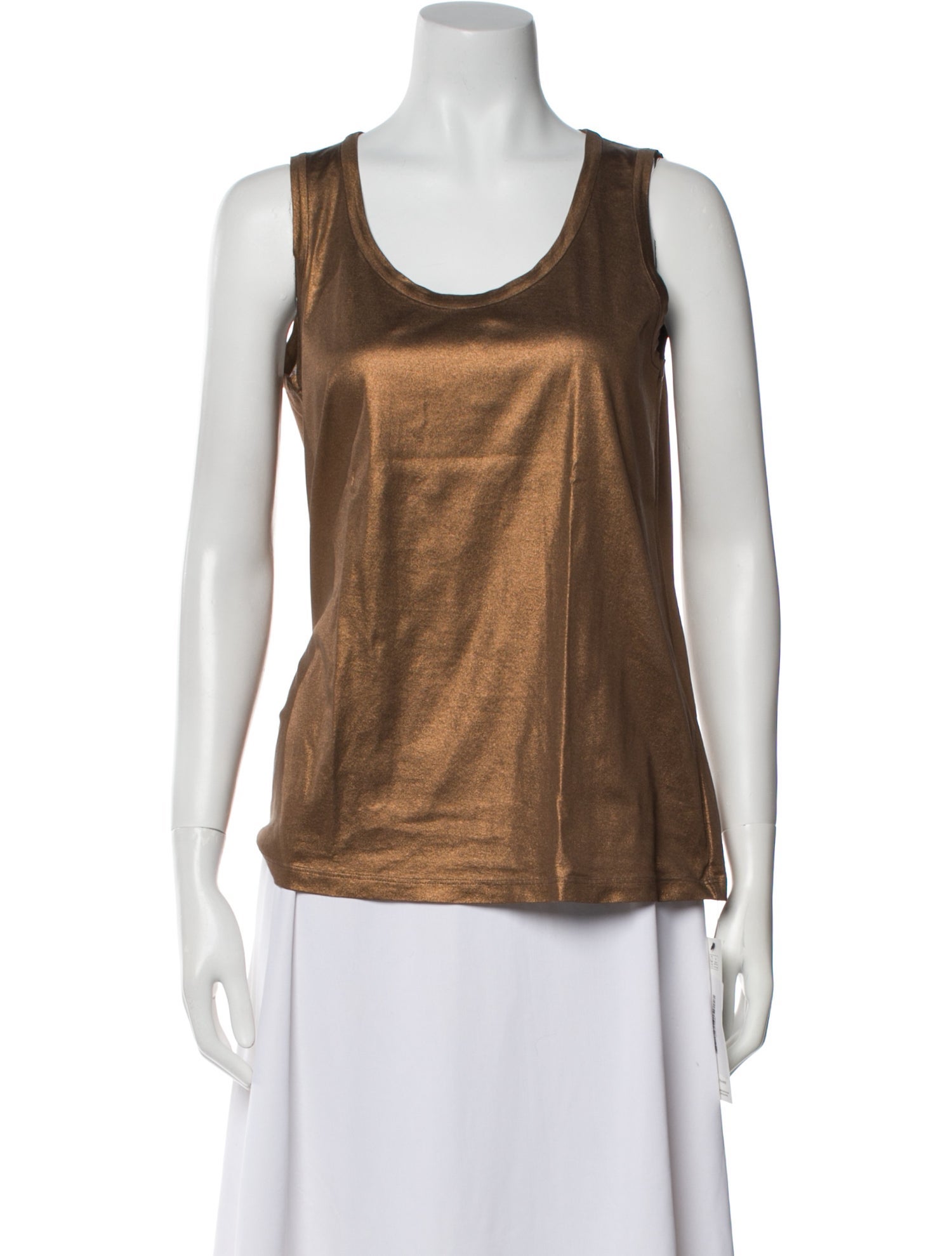 Brunello Cucinelli Scoop Neck Sleeveless Top