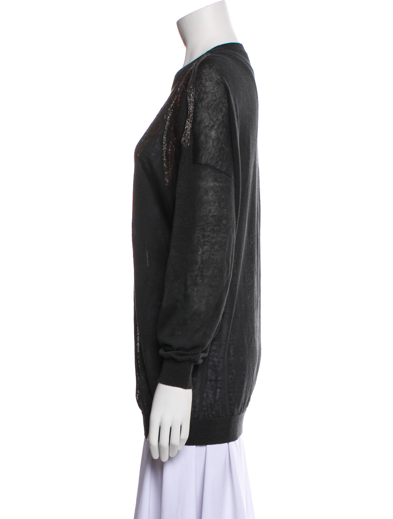 Brunello Cucinelli Linen Crew Neck Sweatshirt