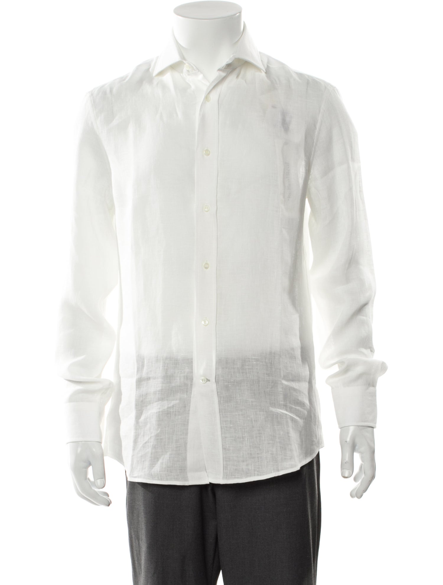 Brunello Cucinelli Linen Long Sleeve Shirt w/ Tags