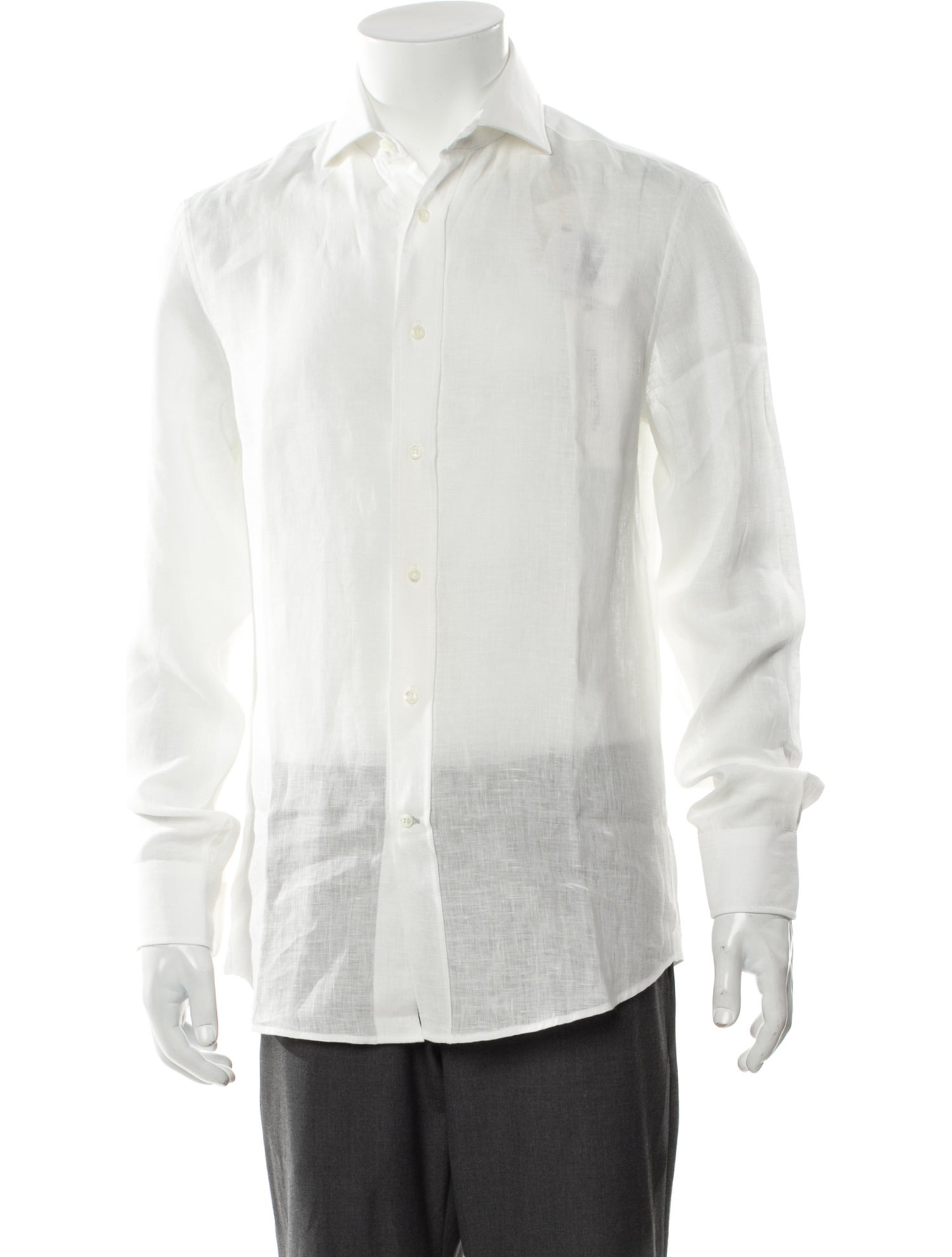 Brunello Cucinelli Linen Long Sleeve Shirt w/ Tags