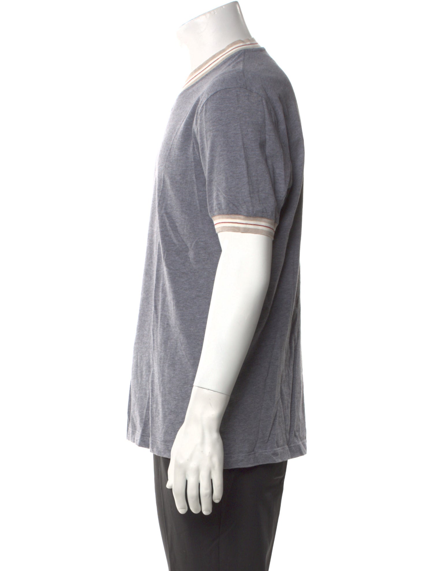 Brunello Cucinelli V-Neck Short Sleeve T-Shirt