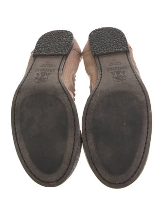 Brunello Cucinelli Monili Leather Ballet Flats