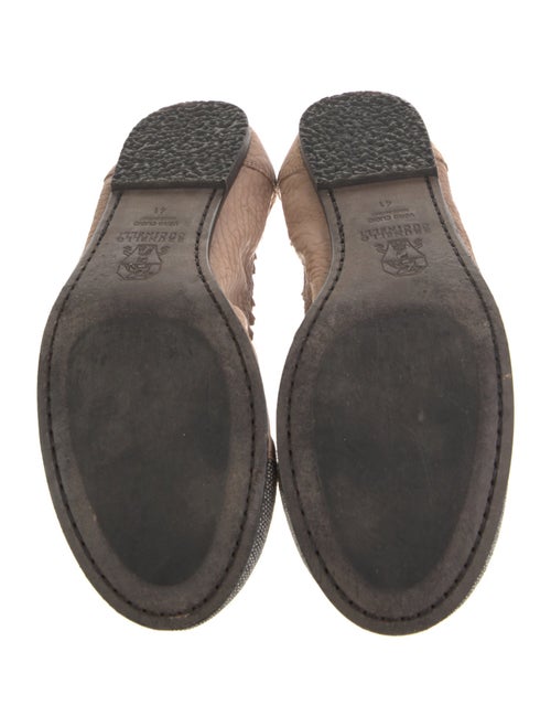 Brunello Cucinelli Monili Leather Ballet Flats