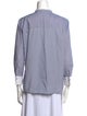 Brunello Cucinelli Mock Neck Three-Quarter Sleeve Blouse