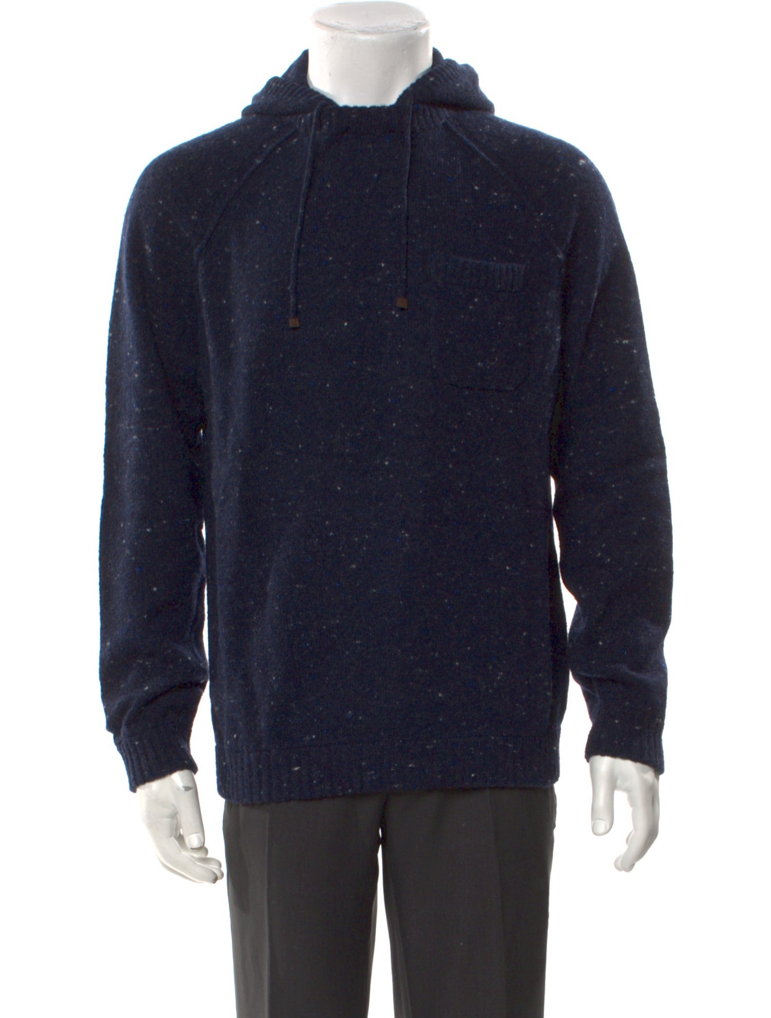Brunello Cucinelli Virgin Wool Crew Neck Hoodie