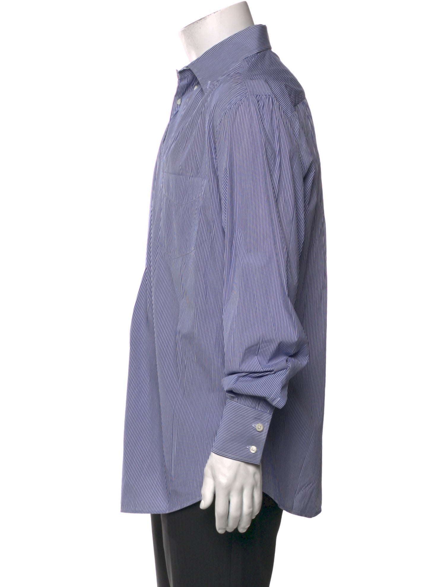 Brunello Cucinelli Striped Long Sleeve Shirt