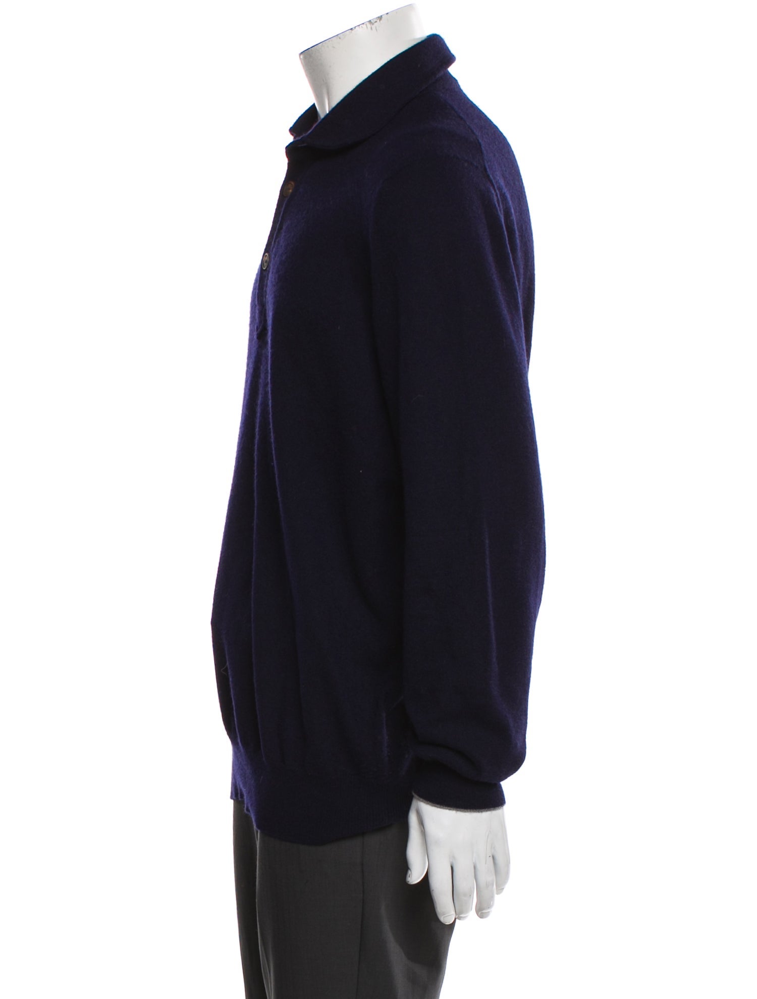 Brunello Cucinelli Cashmere Collar Polo Sweater