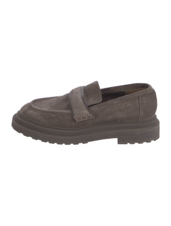 Brunello Cucinelli Monili Suede Loafers