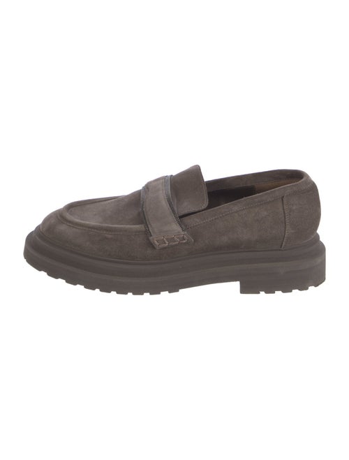 Brunello Cucinelli Monili Suede Loafers