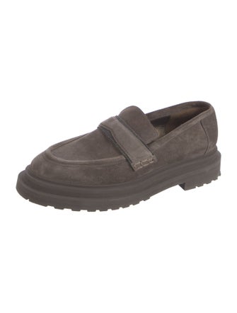 Brunello Cucinelli Monili Suede Loafers