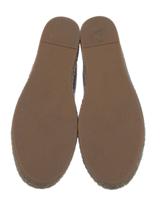 Brunello Cucinelli Leather Beaded Accents Espadrilles