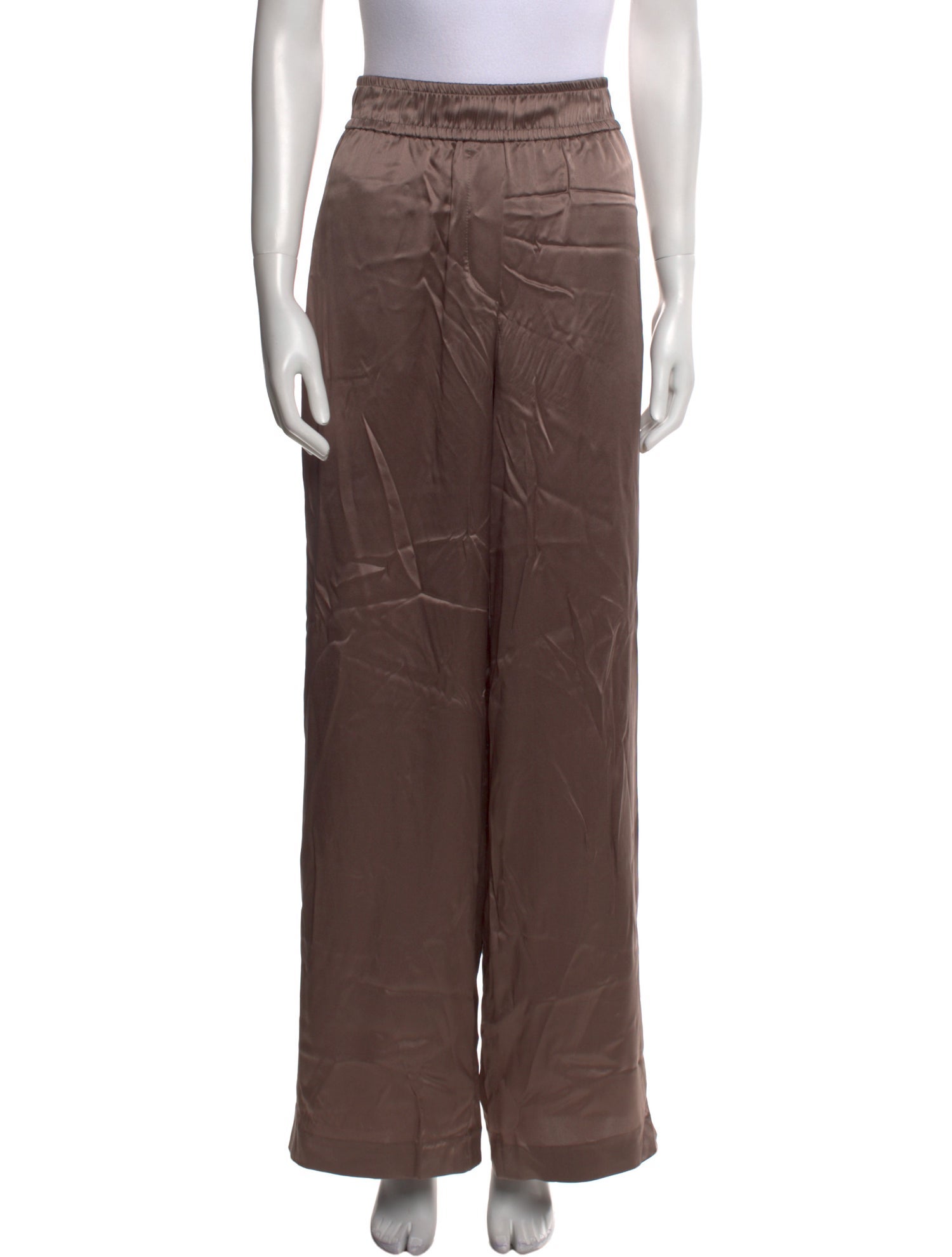 Brunello Cucinelli Silk Wide Leg Pants