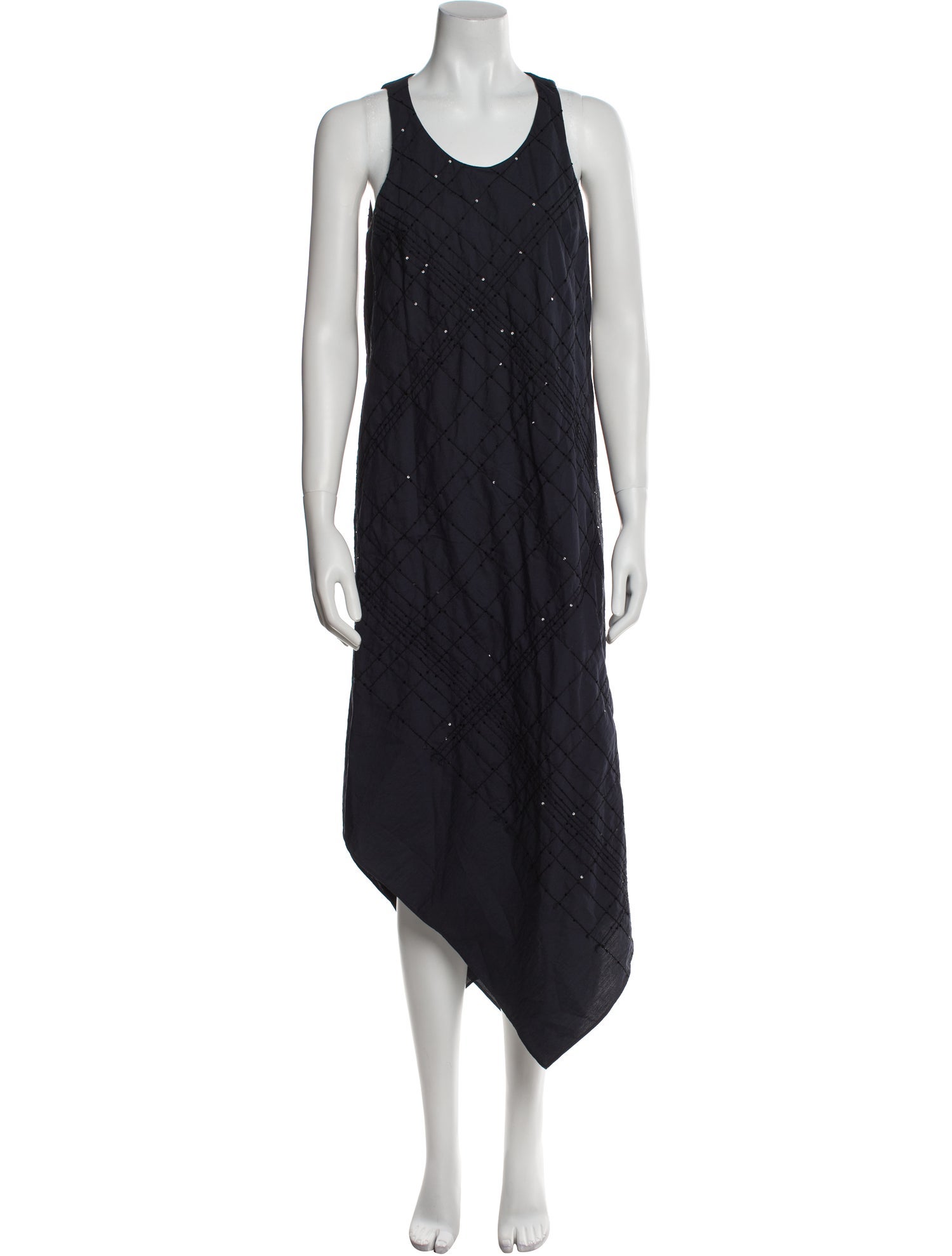 Brunello Cucinelli Scoop Neck Long Dress