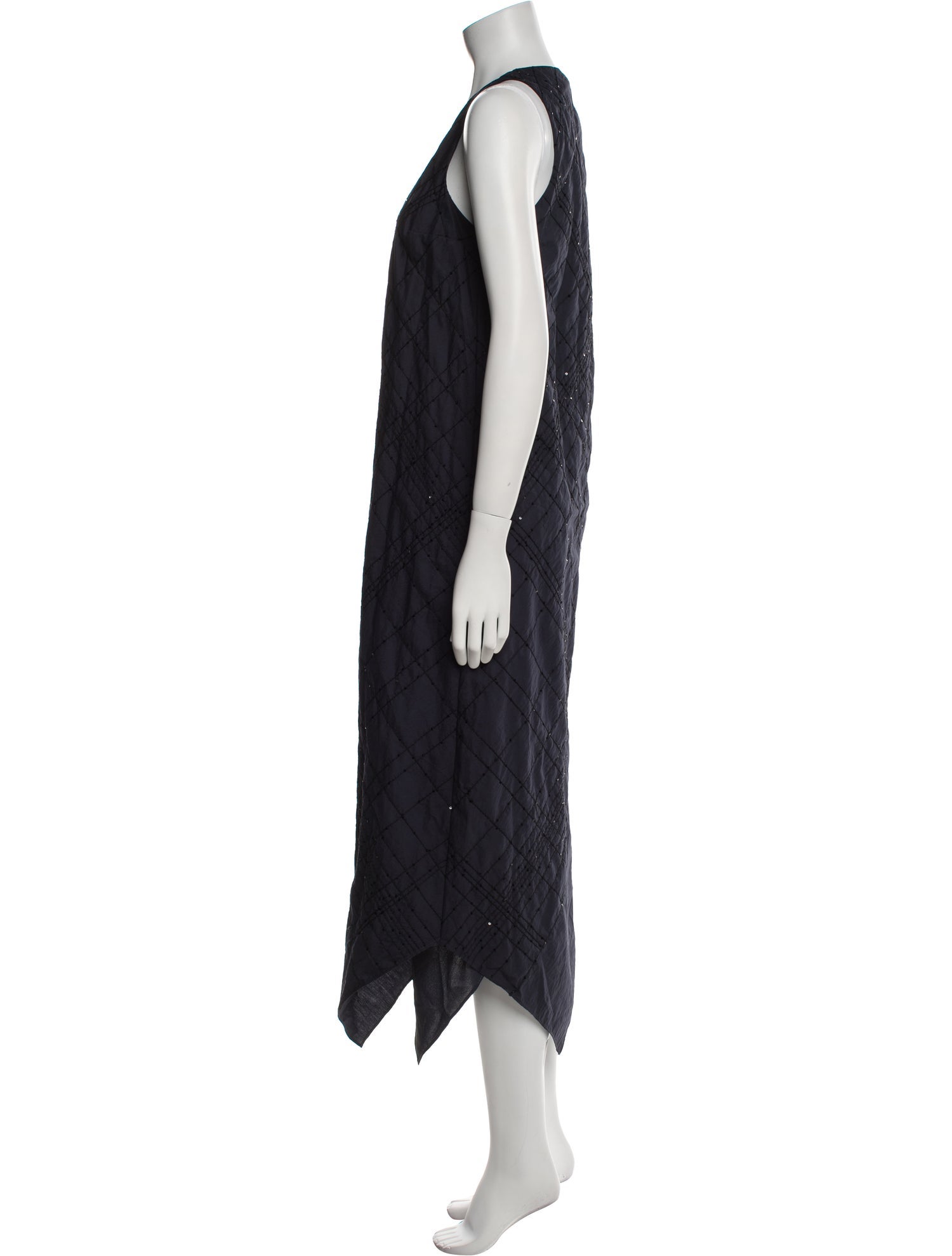 Brunello Cucinelli Scoop Neck Long Dress