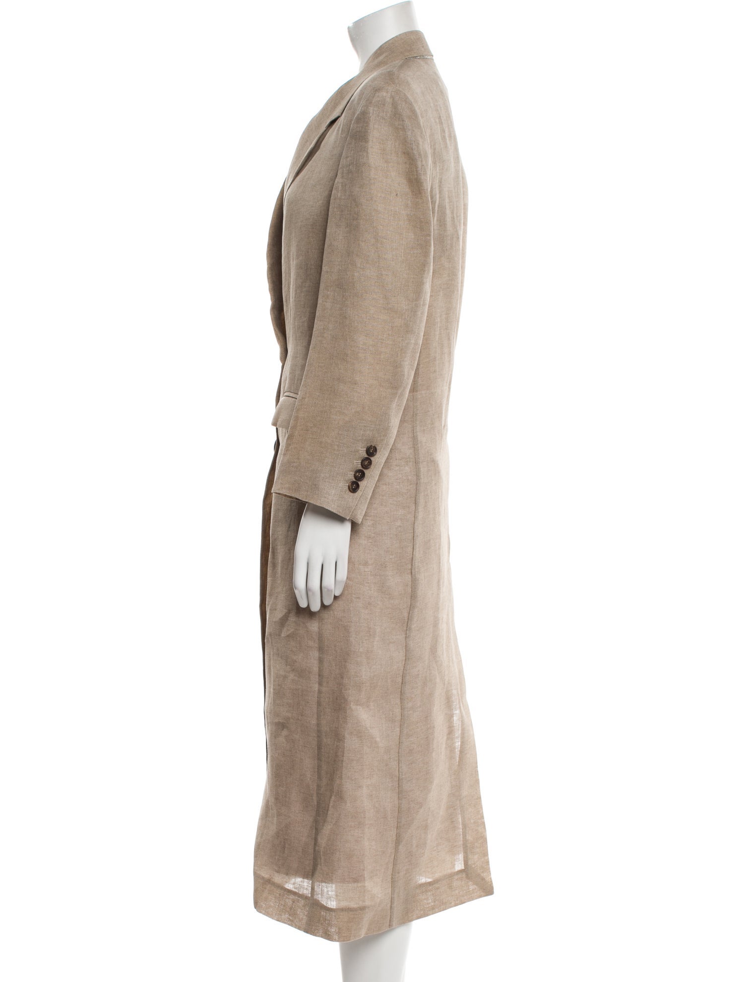 Brunello Cucinelli Linen Peacoat w/ Tags