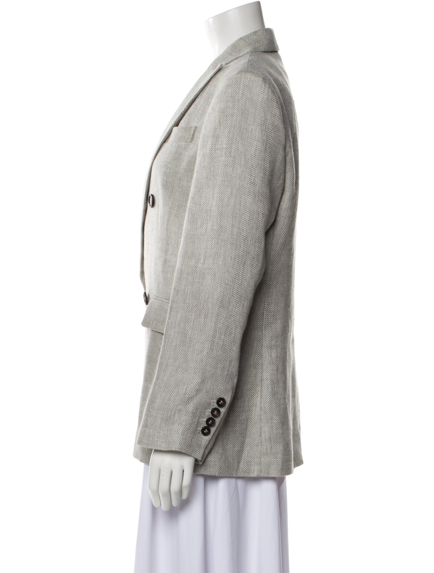 Brunello Cucinelli Linen Striped Blazer