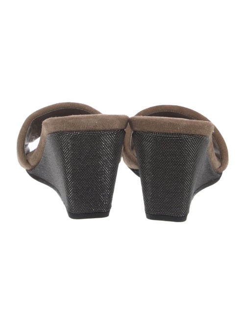 Brunello Cucinelli Monili Suede Slides