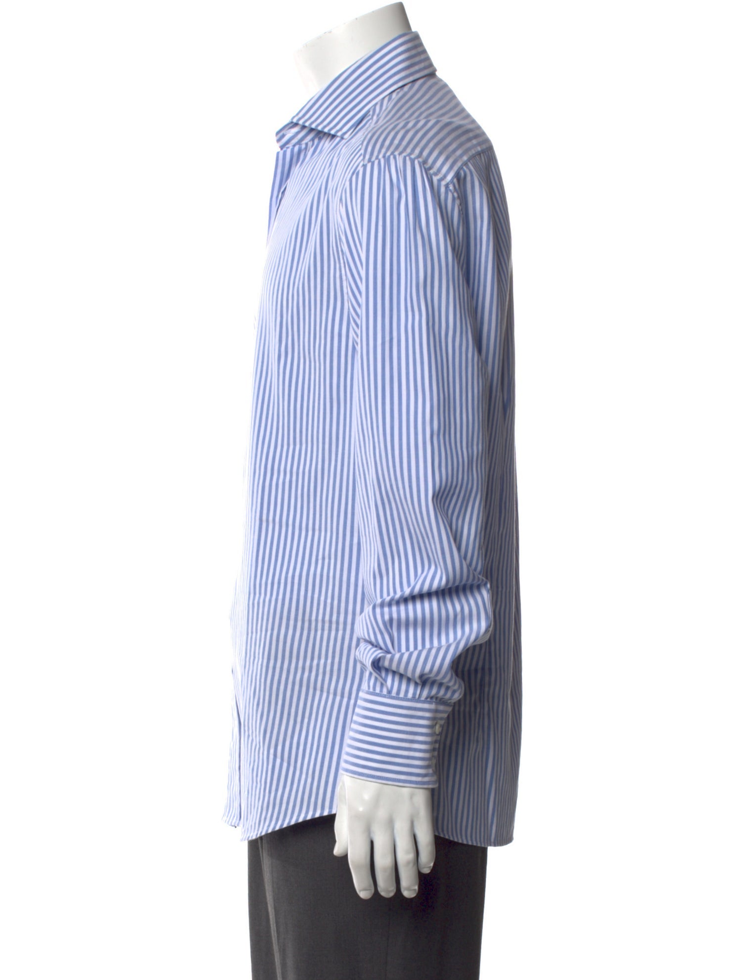 Brunello Cucinelli Striped Long Sleeve Dress Shirt w/ Tags