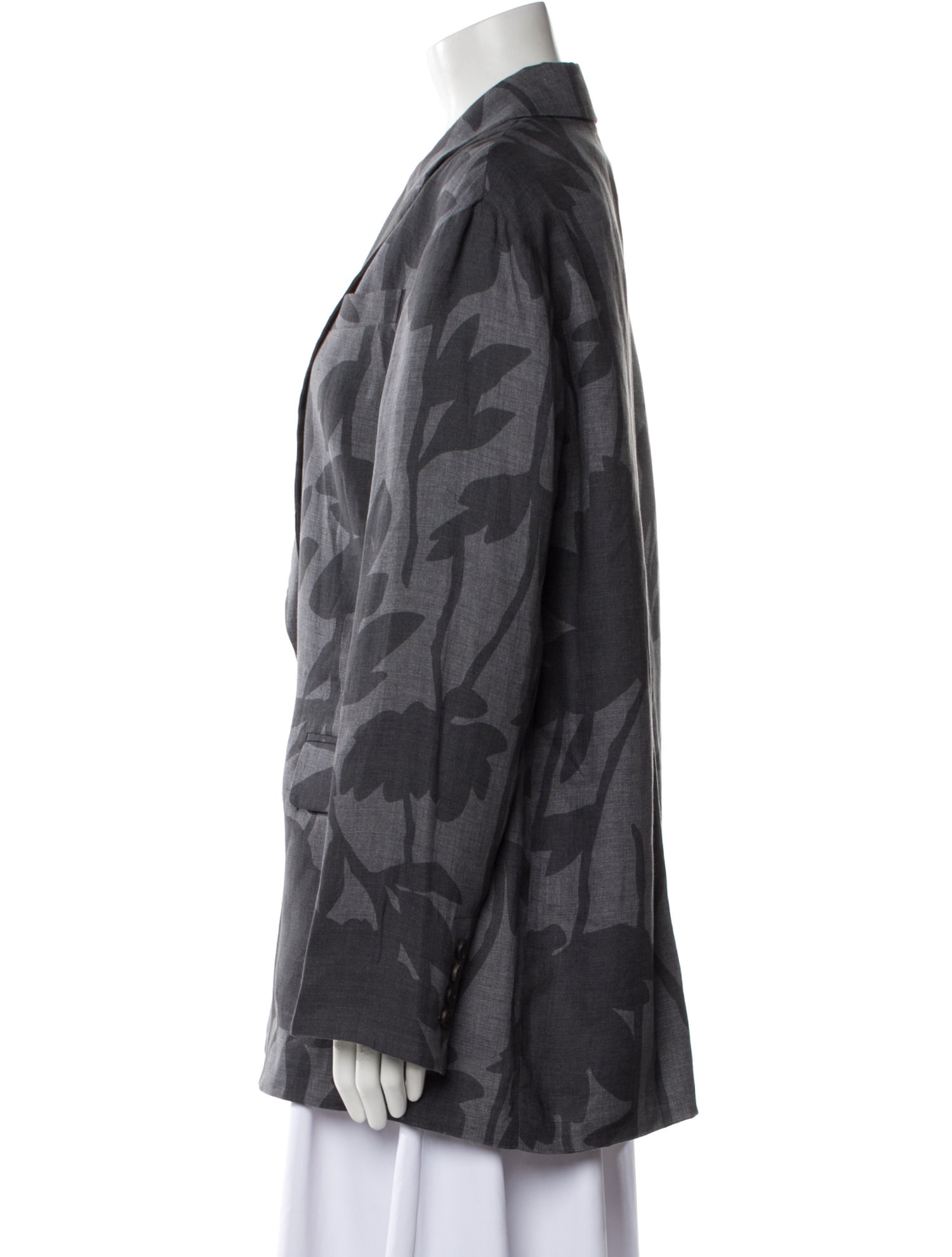 Brunello Cucinelli Linen Floral Print Blazer