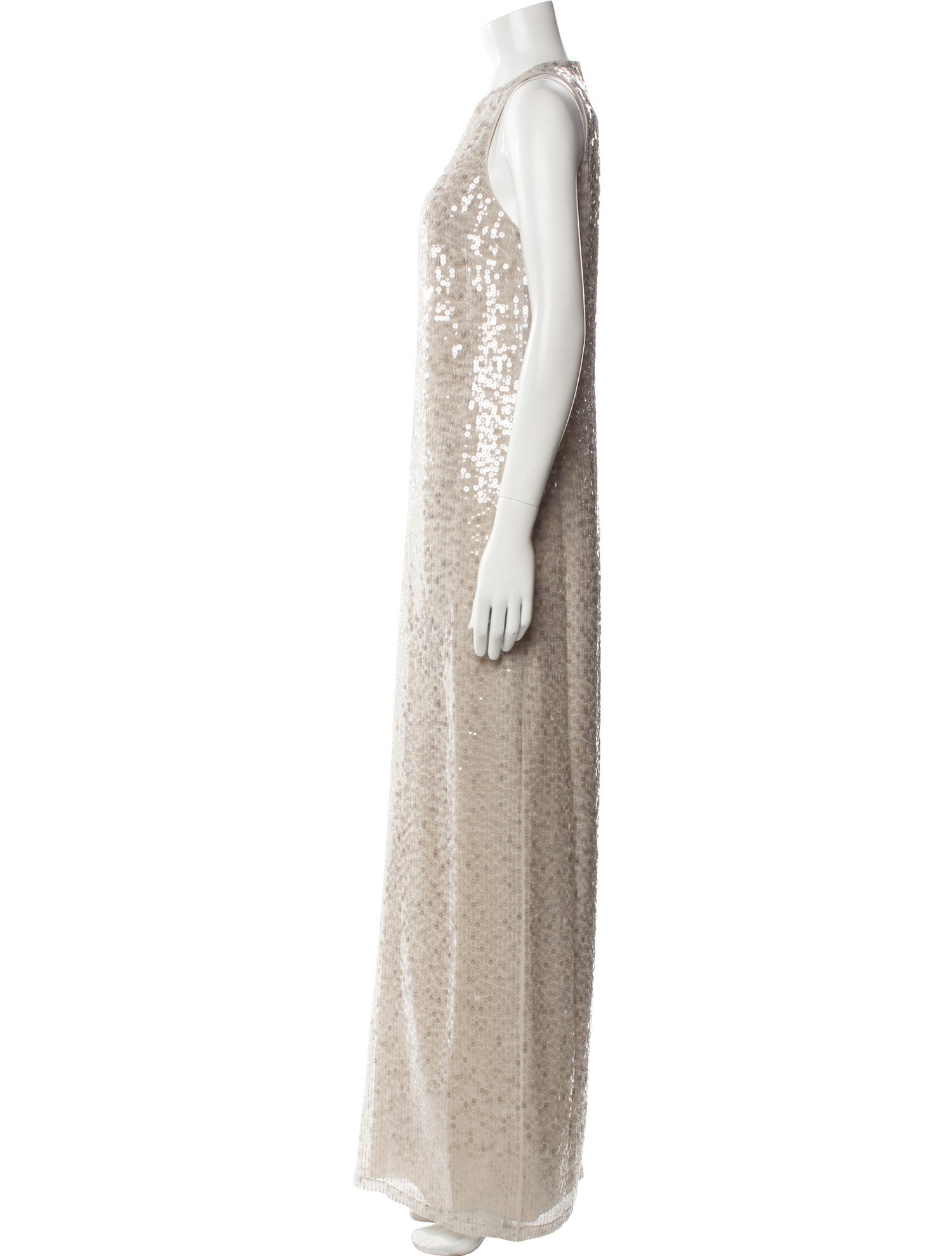 Brunello Cucinelli Crew Neck Long Dress