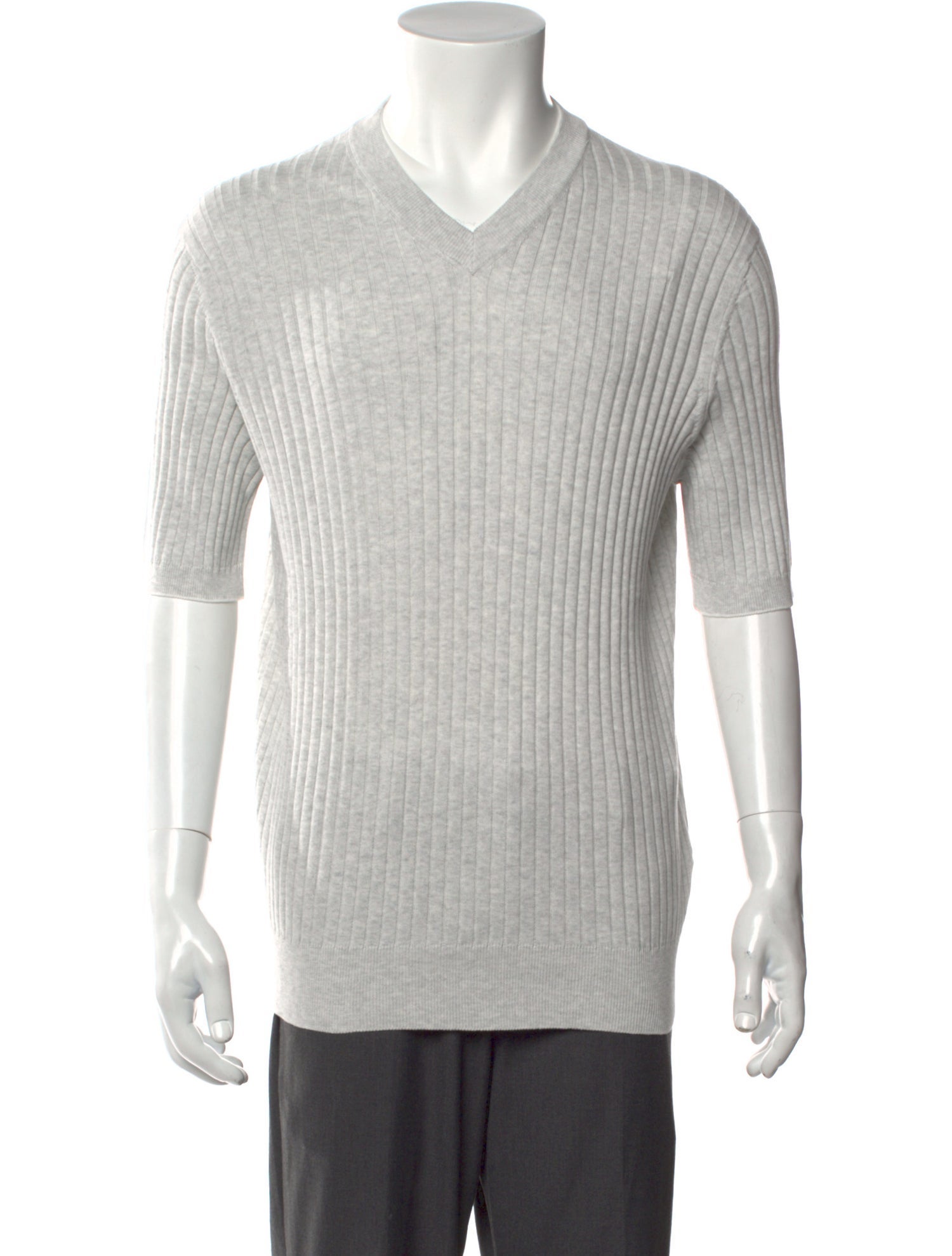 Brunello Cucinelli V-Neck Short Sleeve Pullover