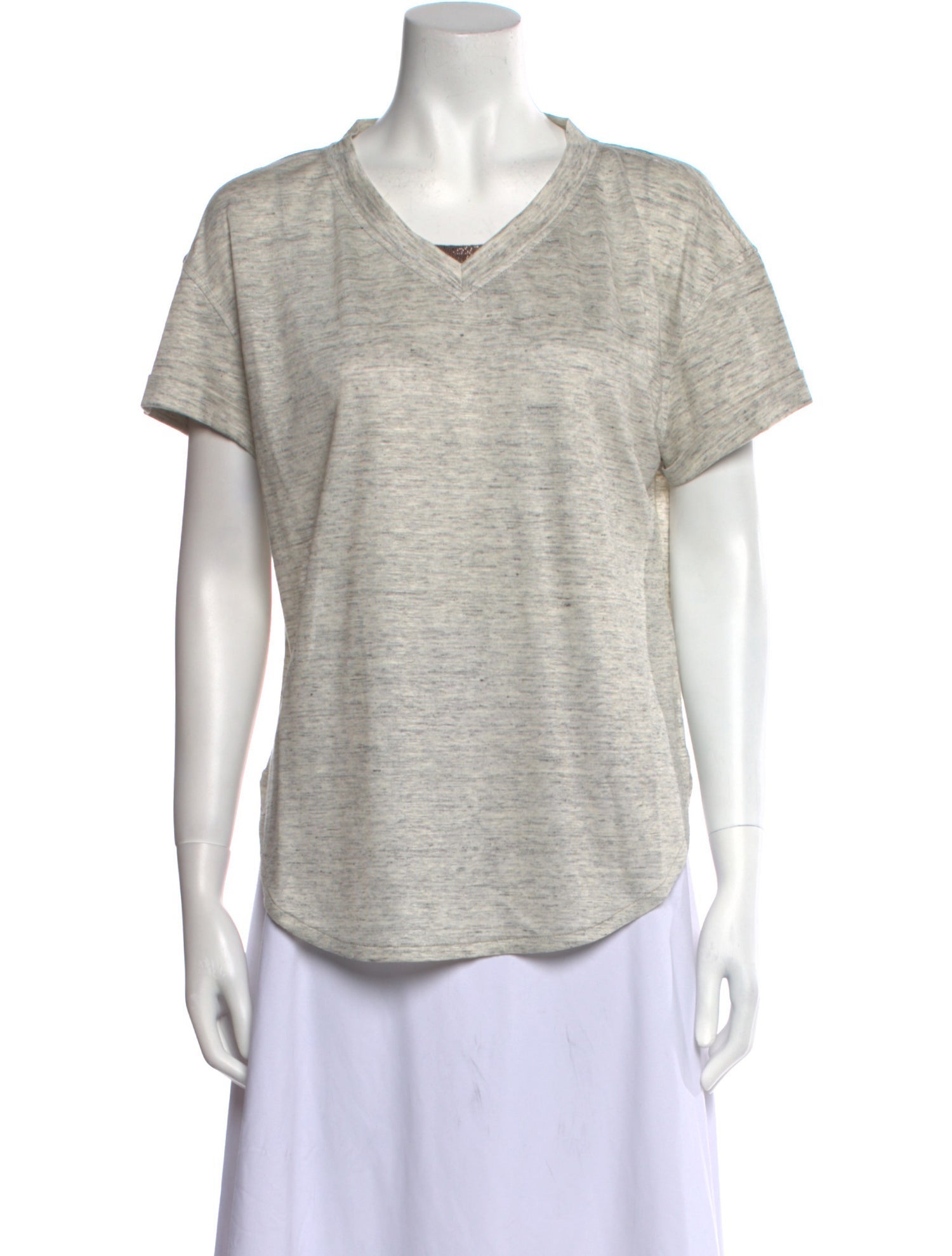 Brunello Cucinelli V-Neck Short Sleeve T-Shirt