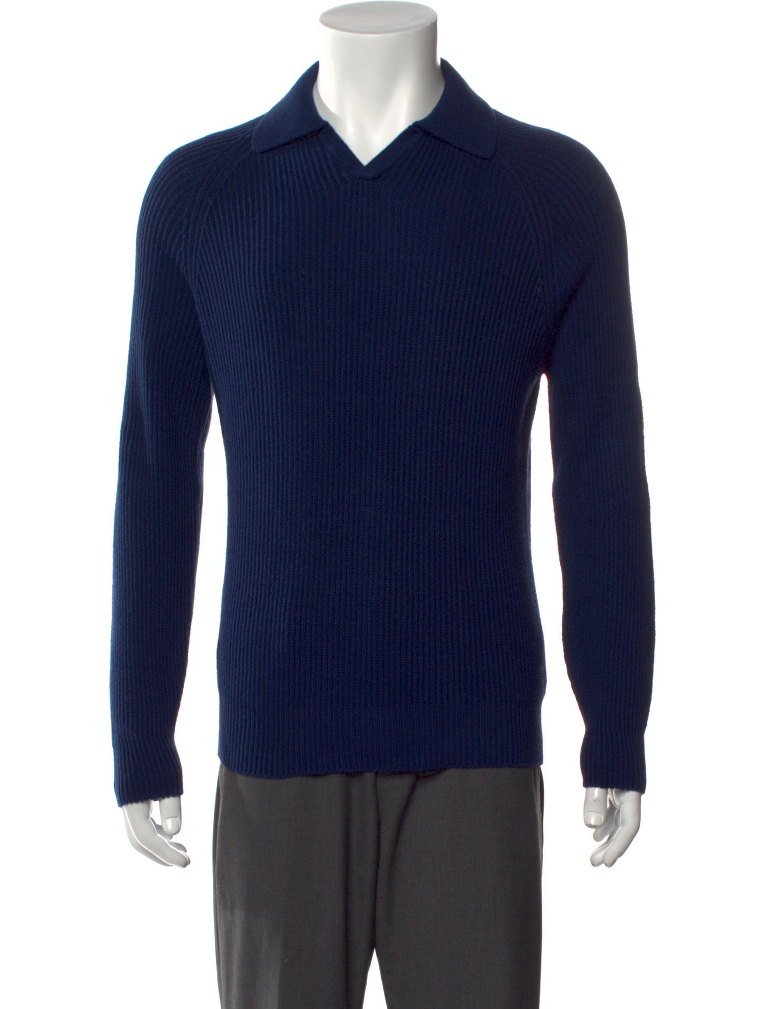 Brunello Cucinelli Collar Long Sleeve Polo Sweater