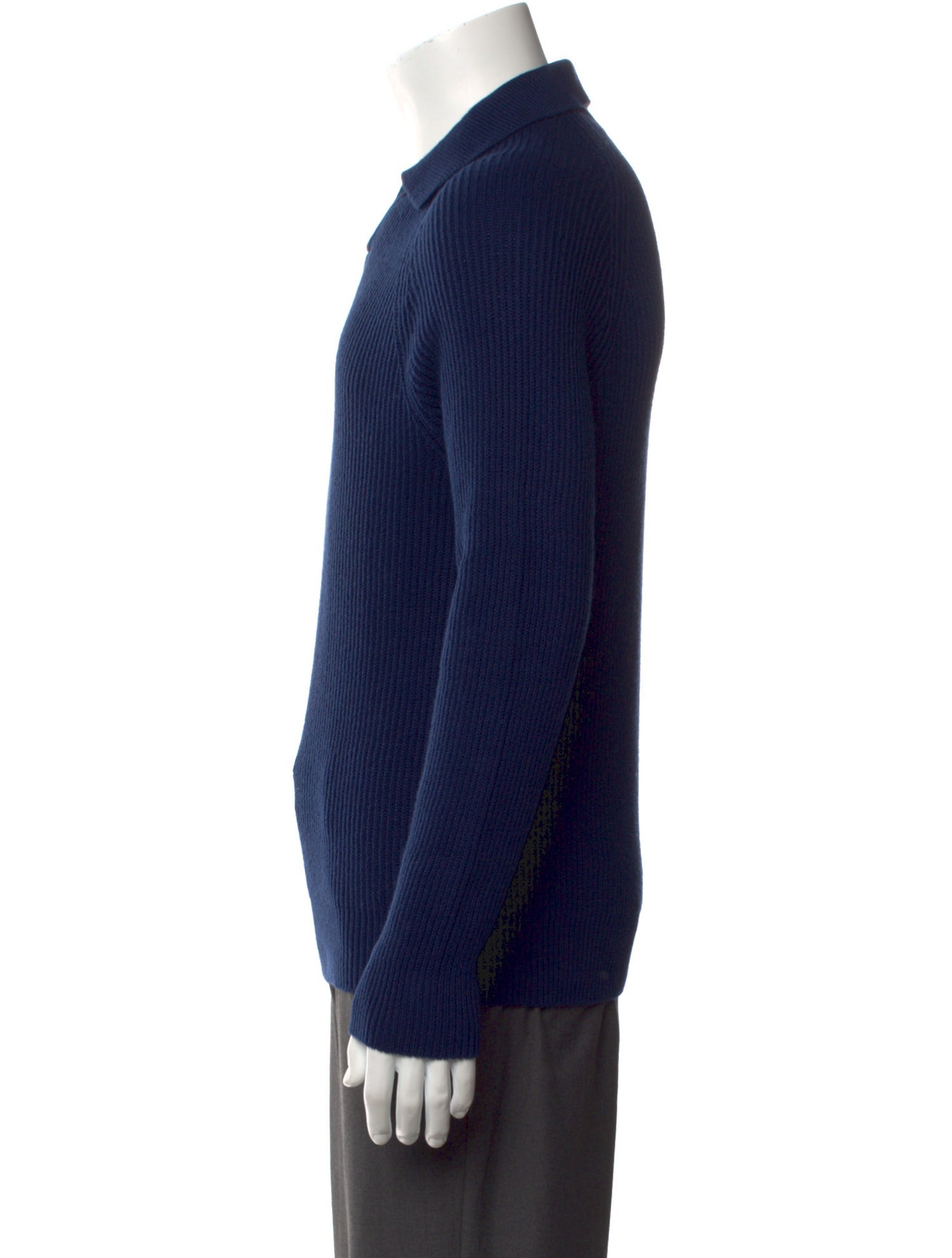 Brunello Cucinelli Collar Long Sleeve Polo Sweater