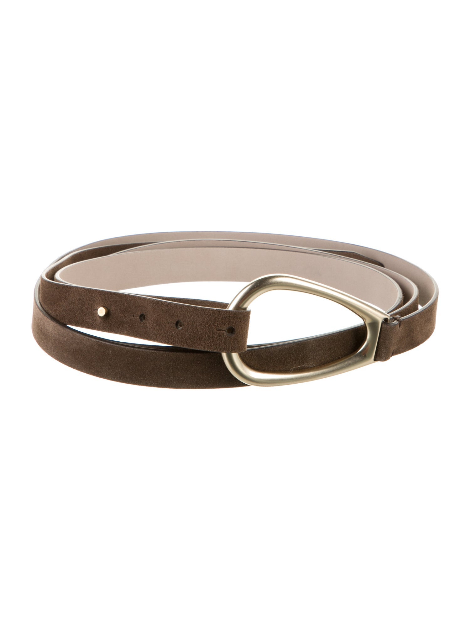 Brunello Cucinelli Skinny Suede Belt