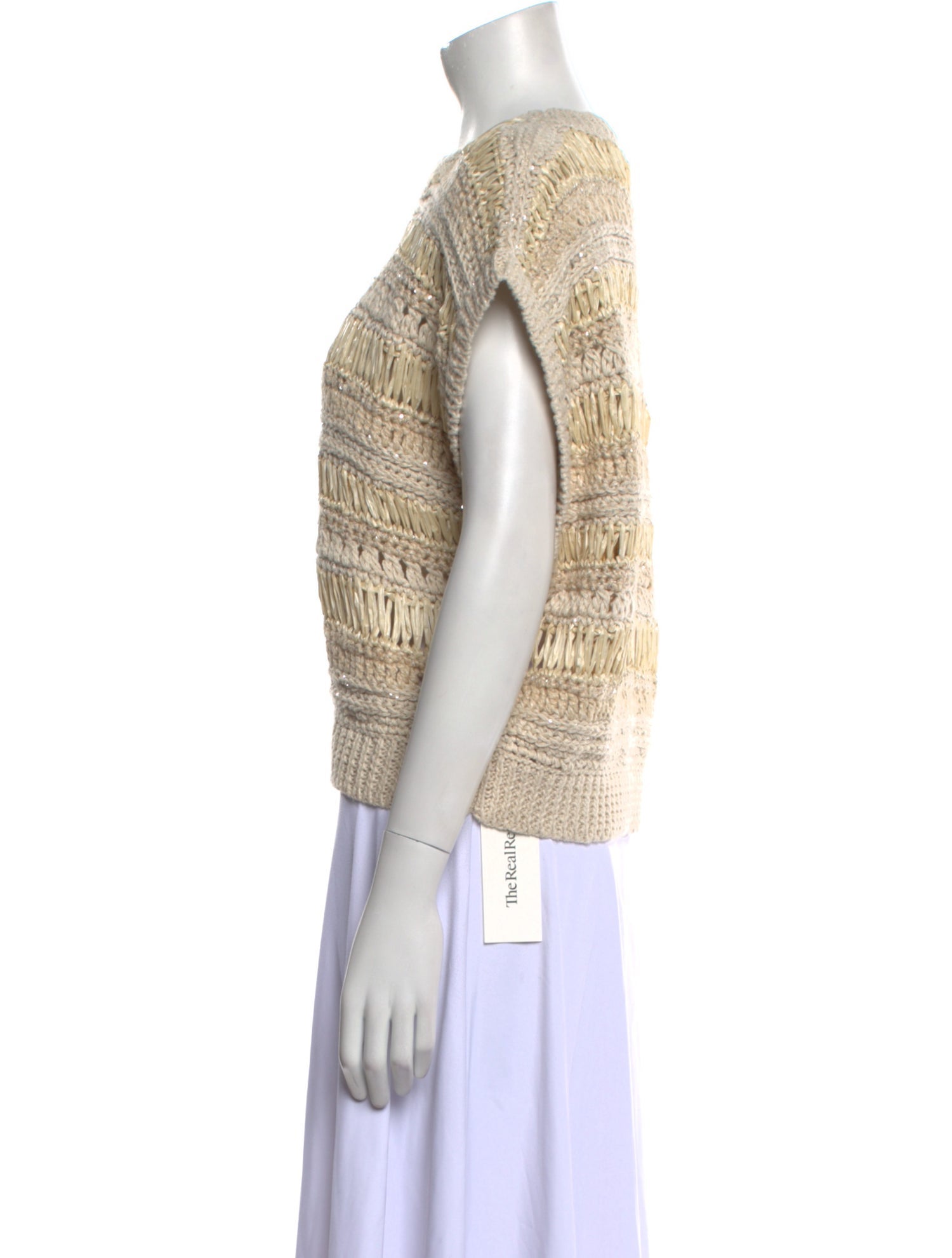 Brunello Cucinelli Striped Crew Neck Sweater