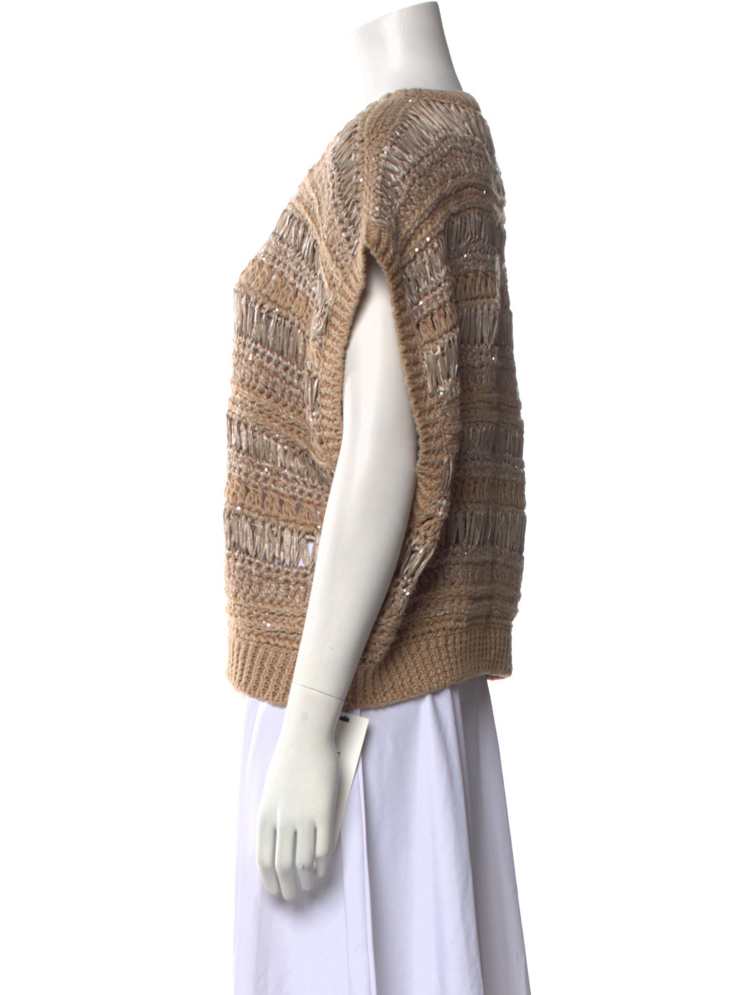 Brunello Cucinelli Striped Crew Neck Sweater