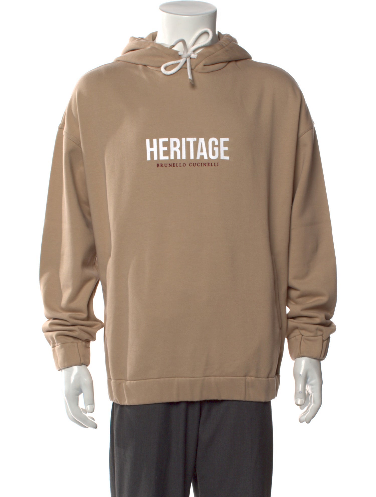 Brunello Cucinelli Graphic Print Crew Neck Hoodie