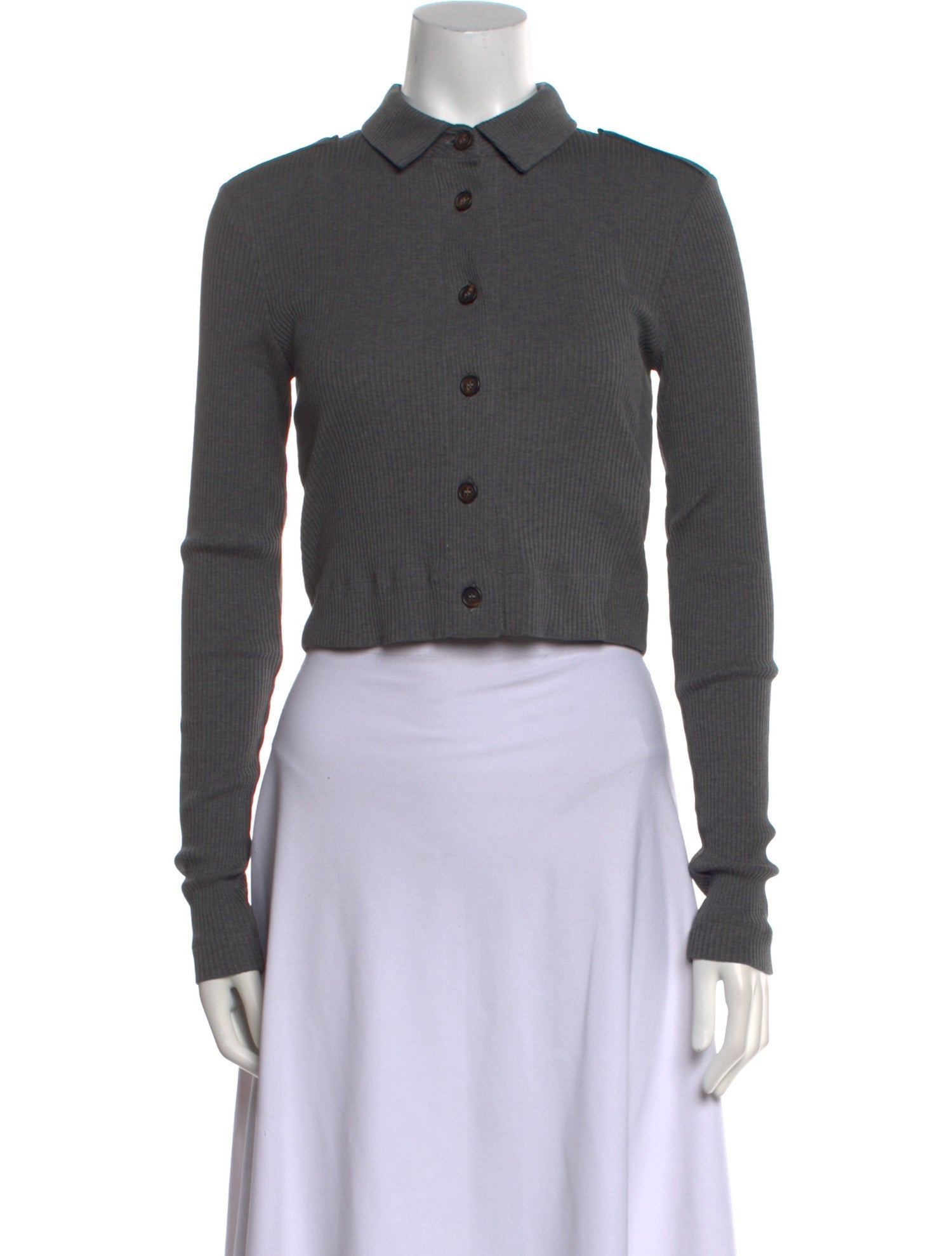 Brunello Cucinelli Long Sleeve Crop Top