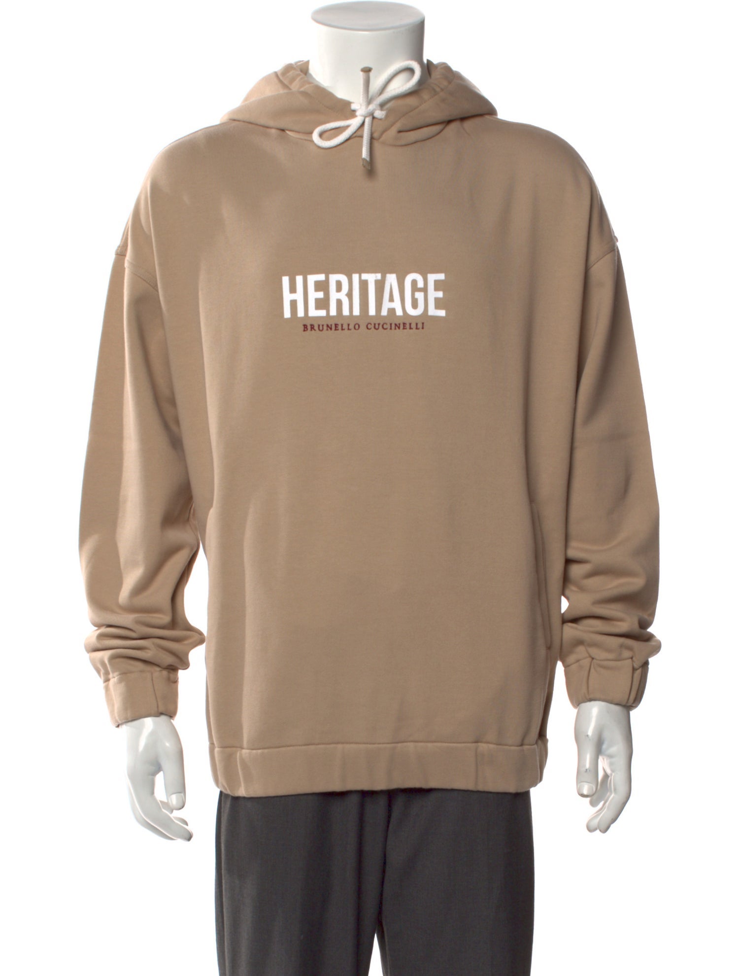 Brunello Cucinelli Graphic Print Crew Neck Hoodie