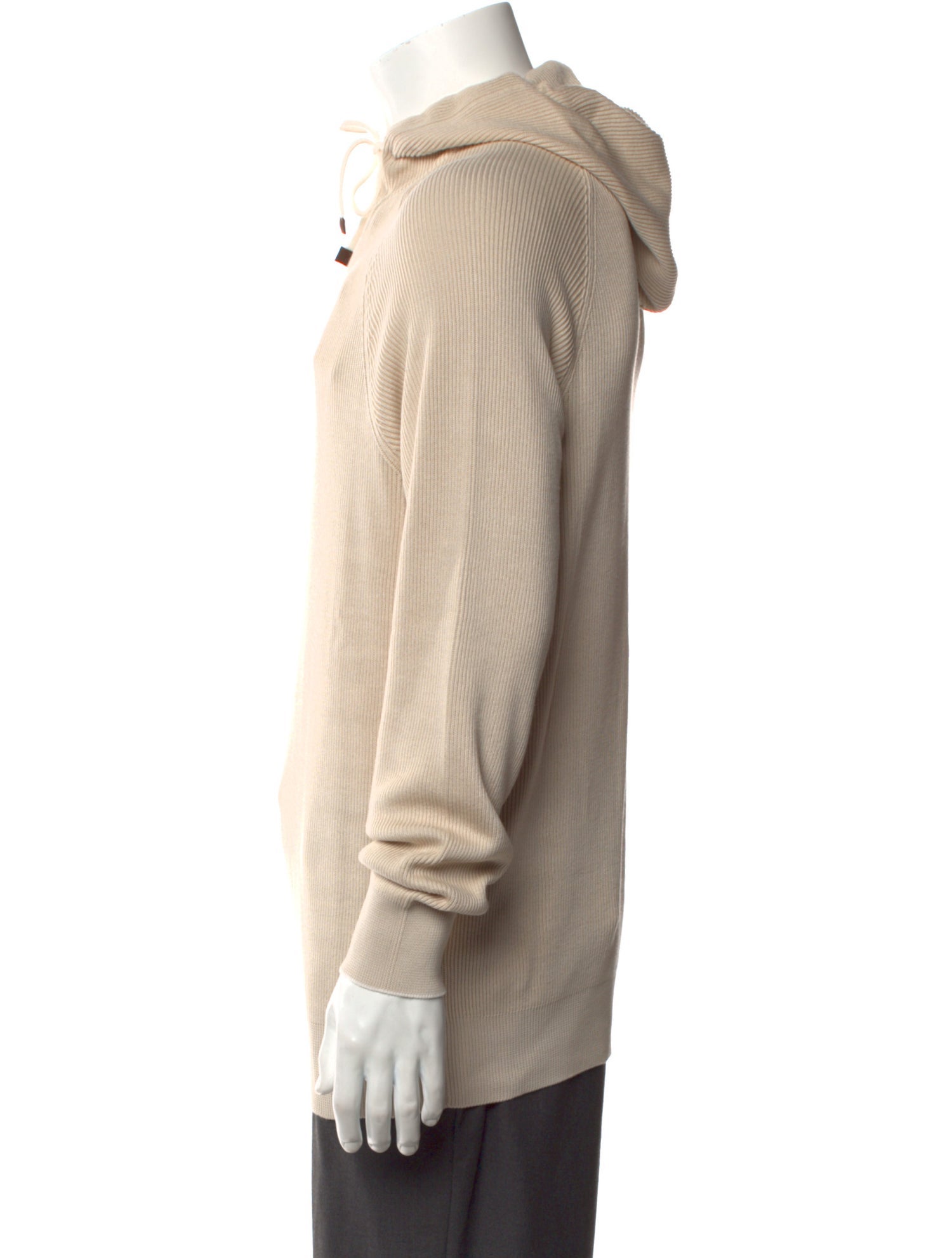 Brunello Cucinelli Mock Neck Long Sleeve Hoodie