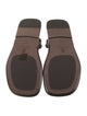 Brunello Cucinelli Leather Beaded Accents T-Strap Sandals