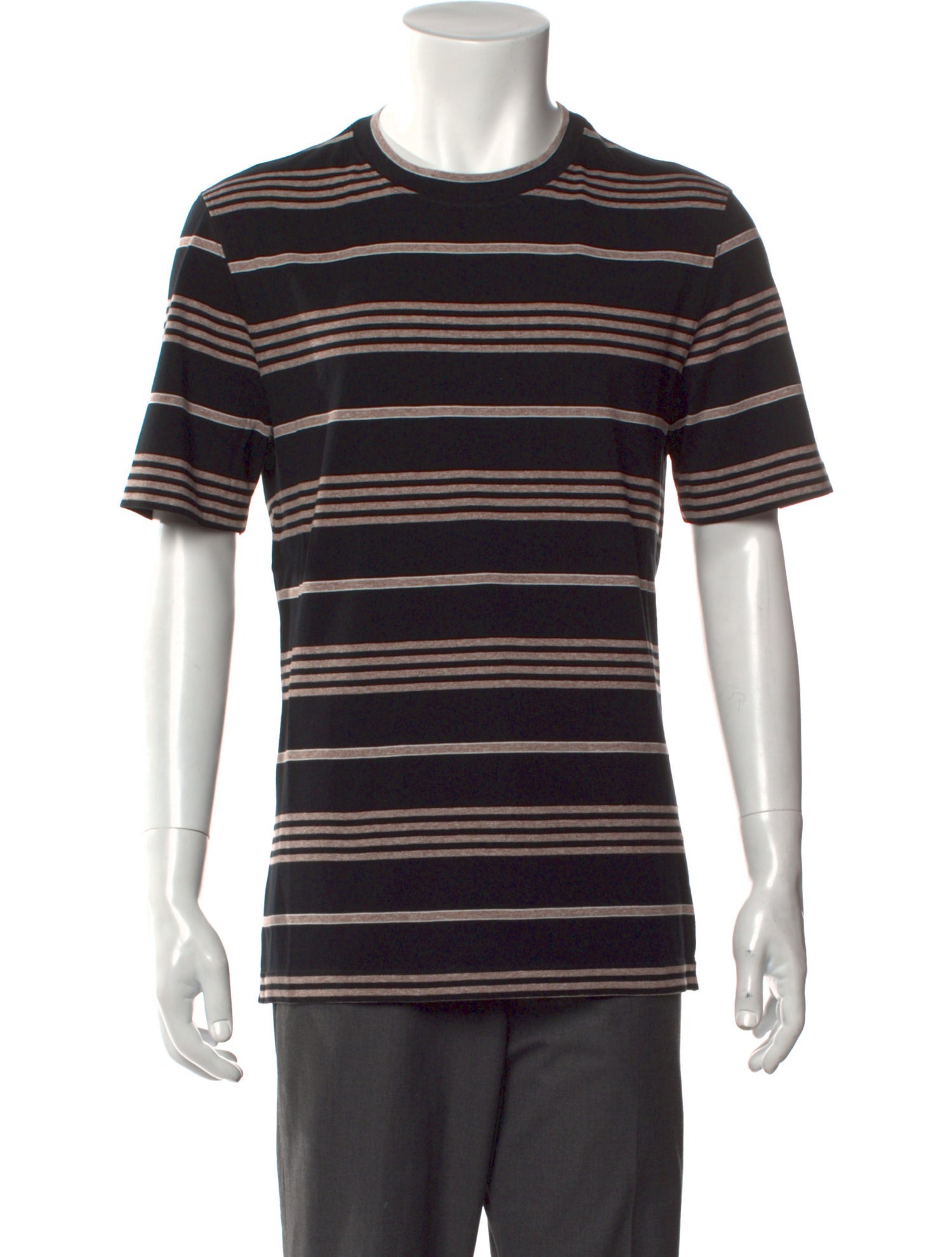 Brunello Cucinelli Striped Crew Neck T-Shirt