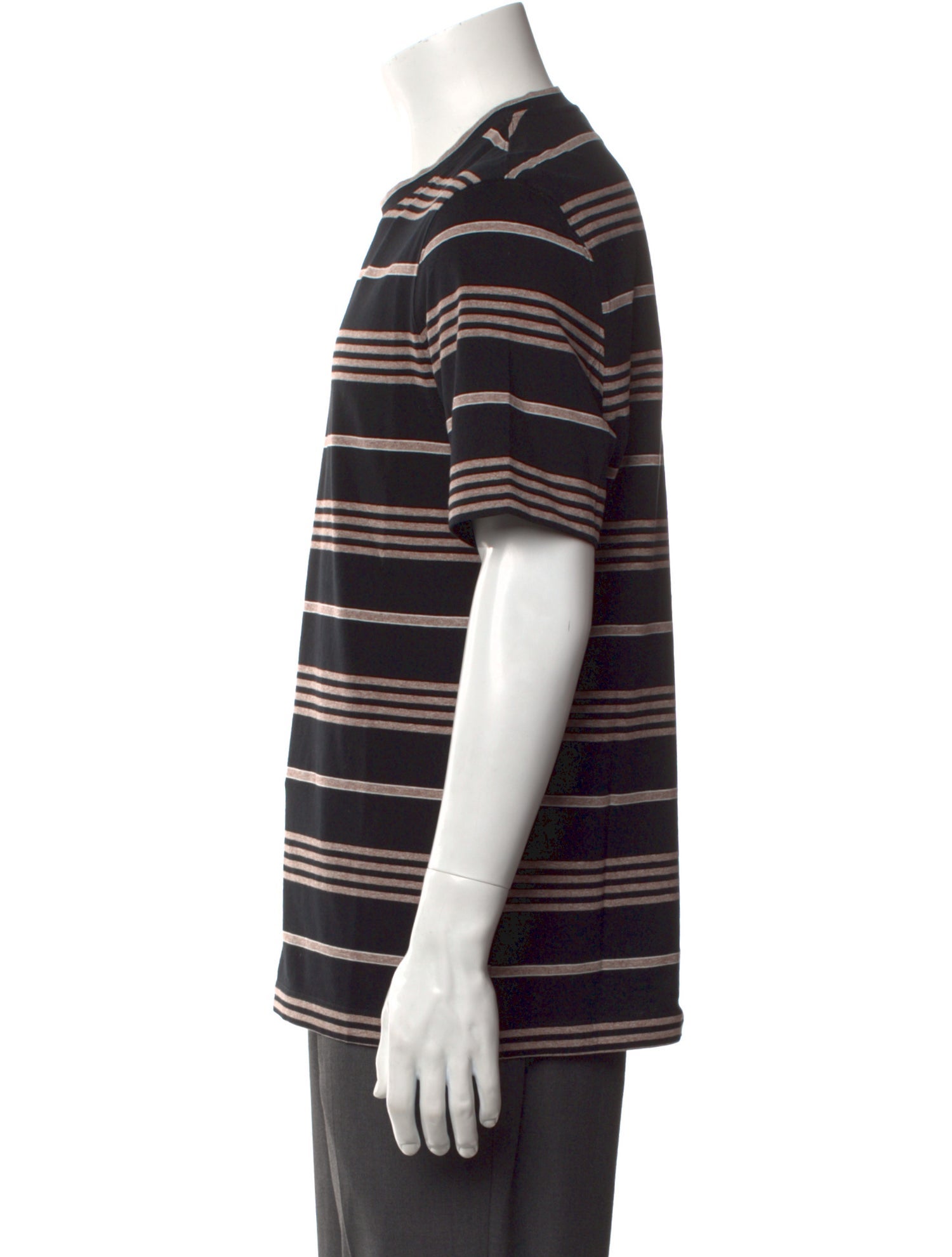 Brunello Cucinelli Striped Crew Neck T-Shirt