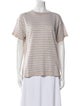 Brunello Cucinelli Wool Striped T-Shirt