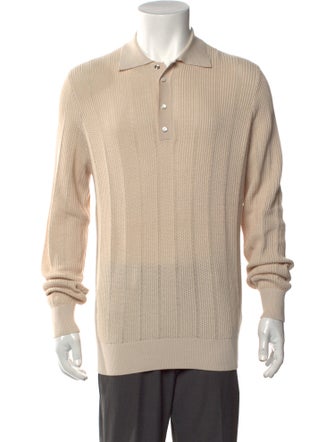 Brunello Cucinelli Collar Long Sleeve Polo Shirt